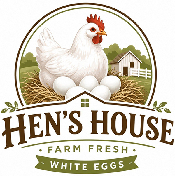 HEN’S HOUSE – FARM FRESH – WHITE EGGS trademark artwork