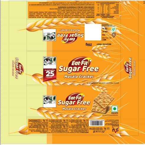 Eat-Fit Sugar Free Masala Cracker trademark artwork