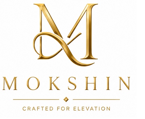 MOKSHIN WITH LOGO OF 'M' AND TAGLINE trademark artwork