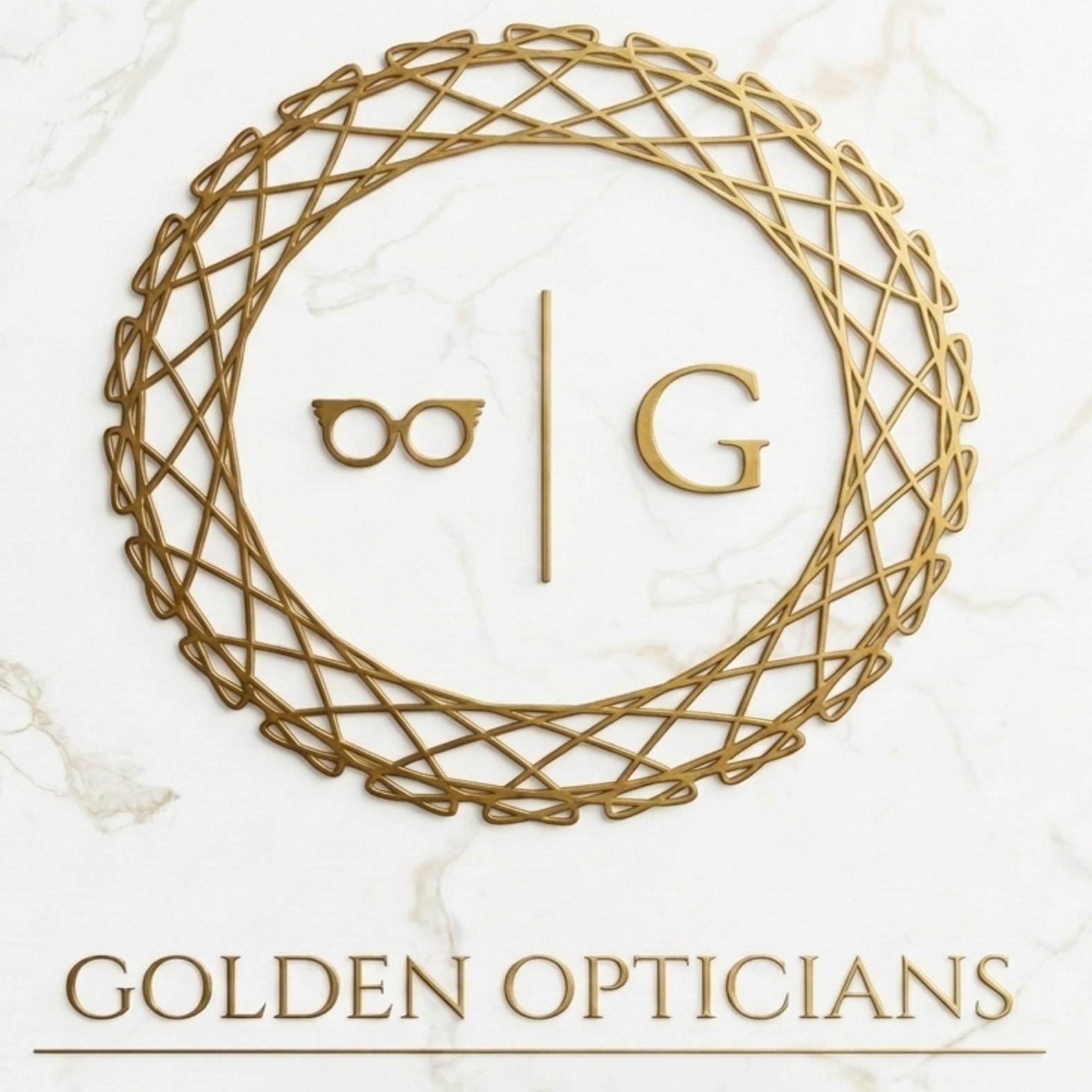 GOLDEN OPTICIANS trademark artwork