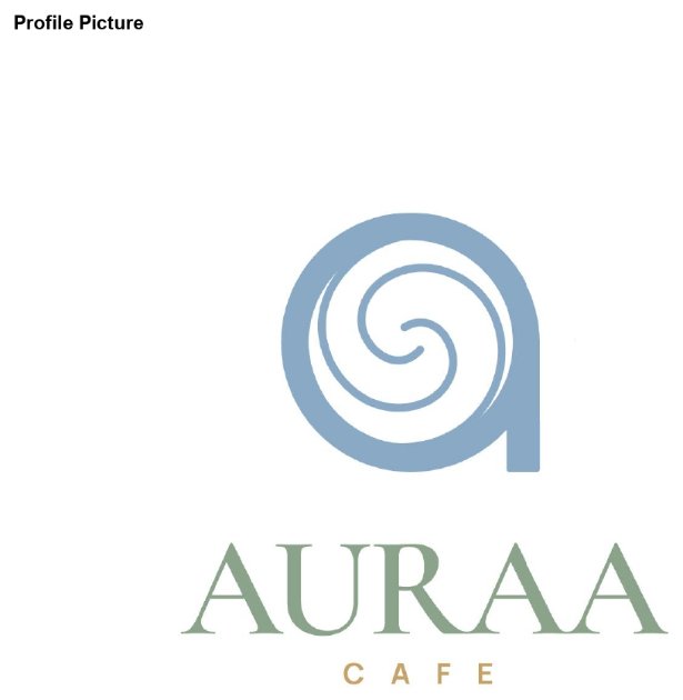 AURAA CAFE trademark artwork
