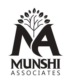 MUNSHI ASSOCIATES WITH DEVICE OF MA trademark artwork