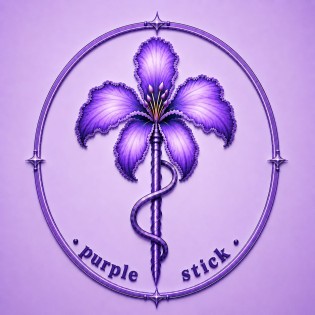 PURPLE STICK trademark artwork