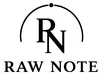 RAW NOTE WITH DEVICE RN trademark artwork