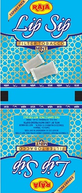RAJA LIP SIP WITH MINT trademark artwork