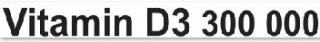 Vitamin D3 300 000 trademark artwork