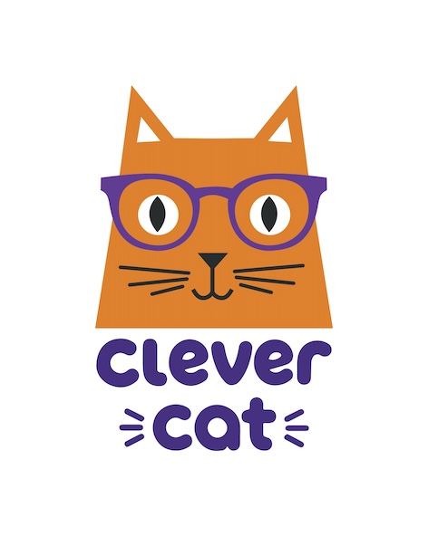 CLEVER CAT trademark artwork
