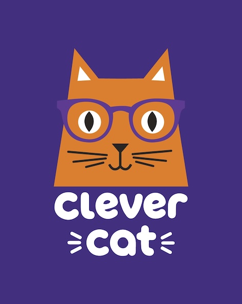 CLEVER CAT trademark artwork