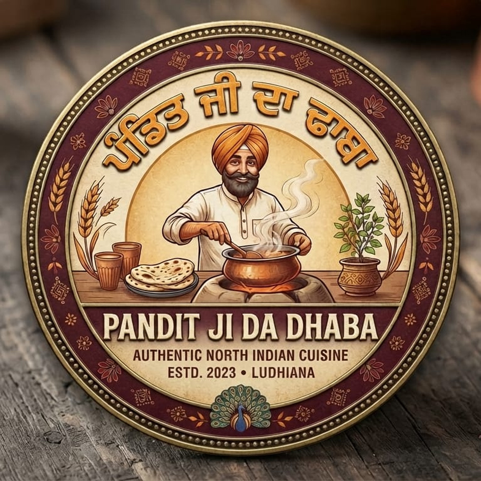 pandit ji da dhabba trademark artwork