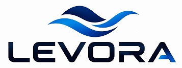 LEVORA with device of waves trademark artwork