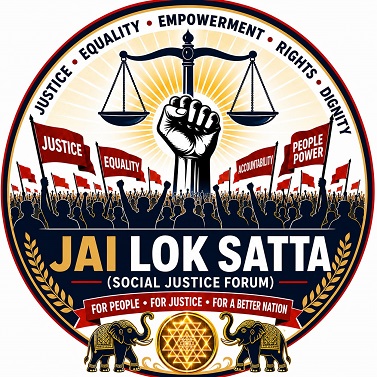 DEVICE OF JAI LOK SATTA SOCIAL JUSTICE FORUM trademark artwork