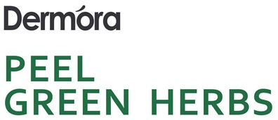 DERMORA PEEL GREEN HERBS trademark artwork