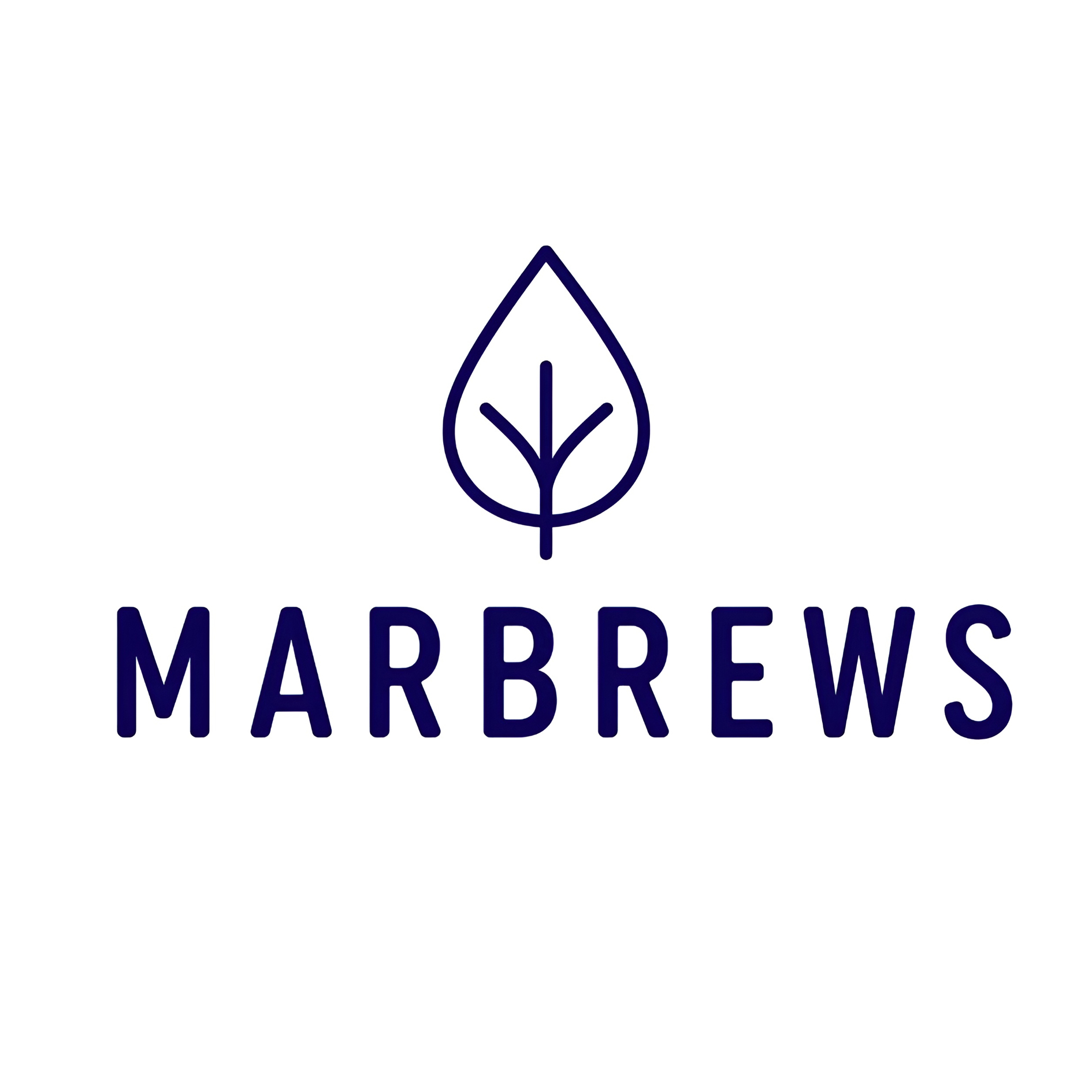 MARBREWS WITH LEAF DEVICE trademark artwork