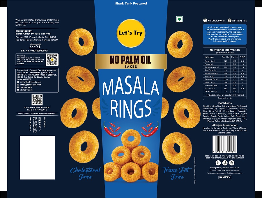 Let's Try MASALA RINGS trademark artwork