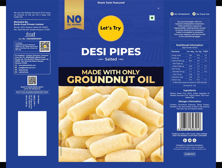 Let's DESI PIPES Salted trademark artwork
