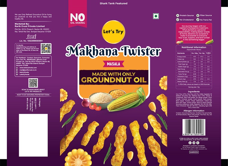 Let's Try Makhana Twister trademark artwork