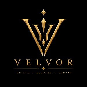 VELVOR - "DEFINE. ELEVATE. ENDURE" trademark artwork
