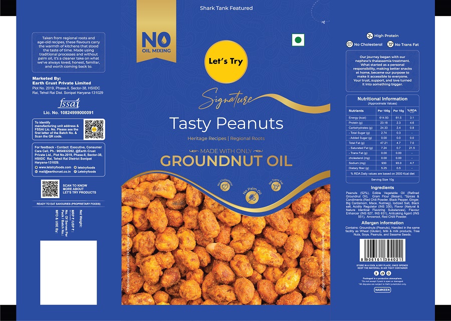 Let's Try Signature Tasty Peanuts trademark artwork