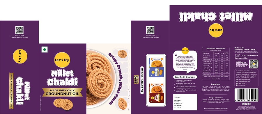 Let's Try Millet Chakli trademark artwork