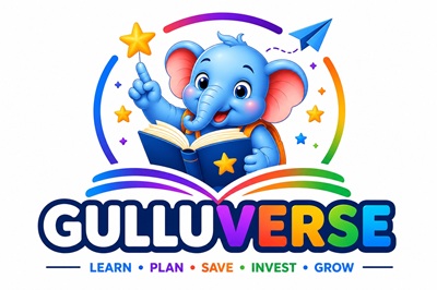 GULLUVERSE - LEARN, PLAN, SAVE, INVEST, GROW trademark artwork