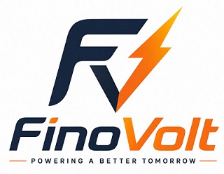 FinoVolt with FV & tagline powering a better tomorrow trademark artwork