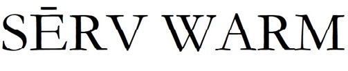 SERV WARM with a special character above E trademark artwork