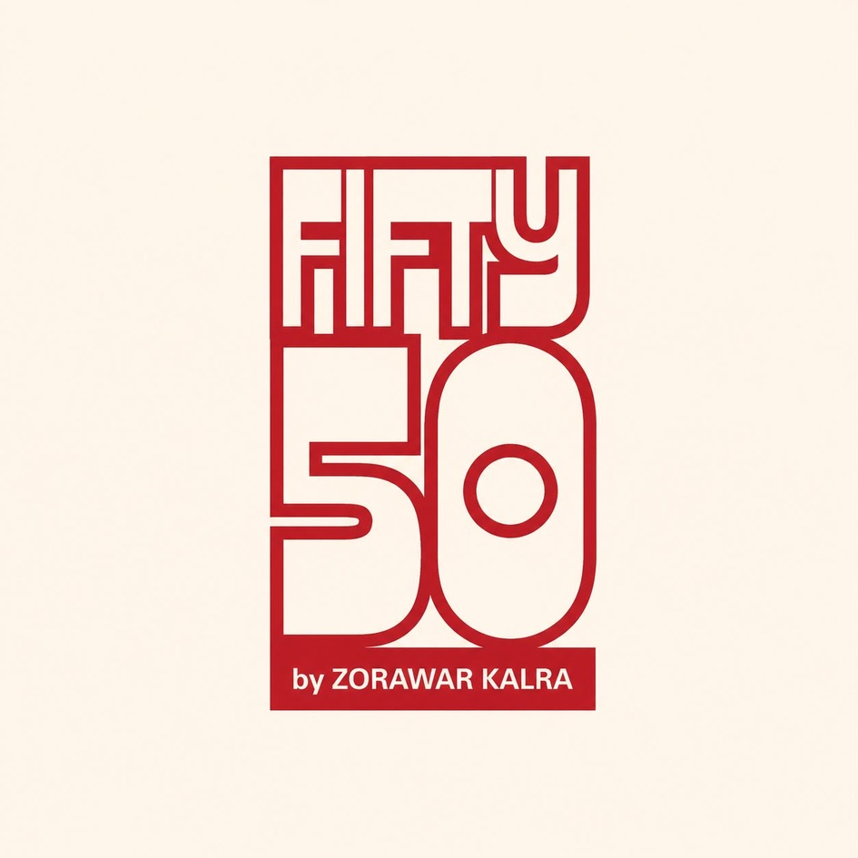 Fifty50 by Zorawar Kalra trademark artwork