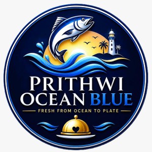 Prithwi Ocean Blue - FRESH FROM OCEAN TO PLATE trademark artwork