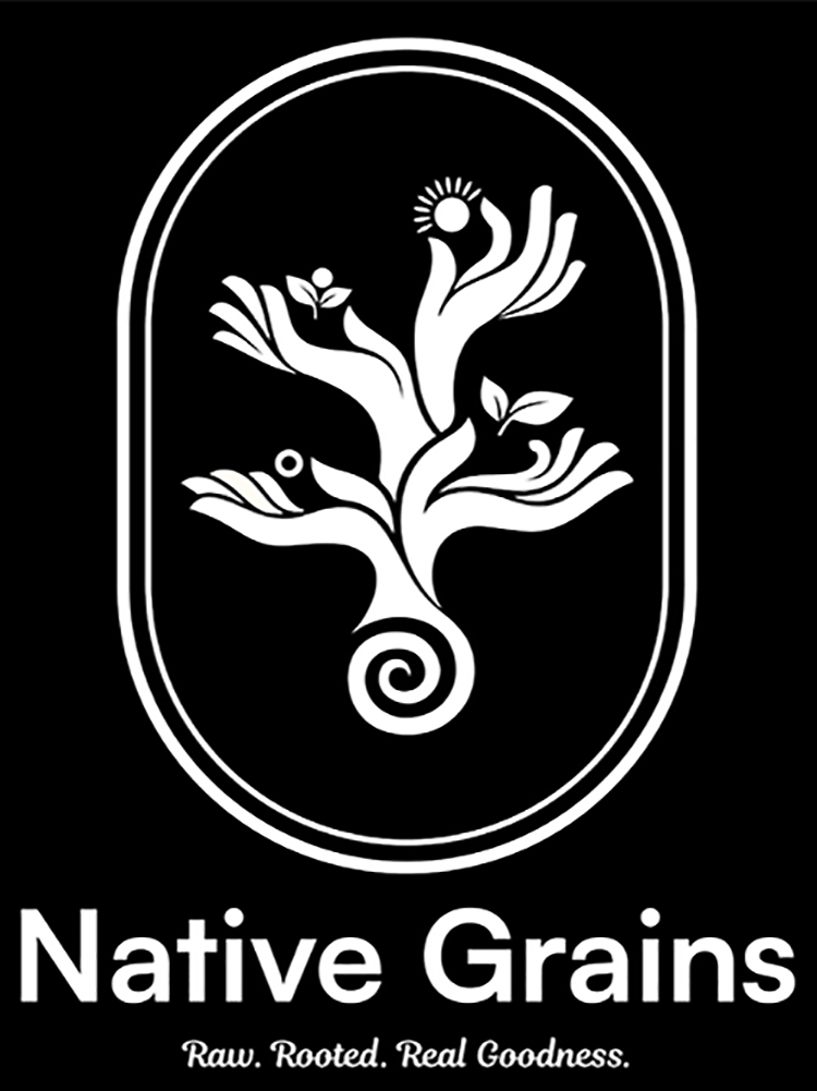 NATIVE GRAINS – RAW.ROOTED.REAL GOODNESS trademark artwork