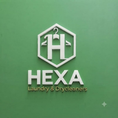 HEXA Laundry & Drycleaners Alongwith device of H trademark artwork