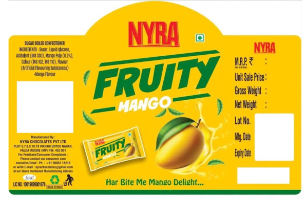 NYRA FRUITY MANGO trademark artwork