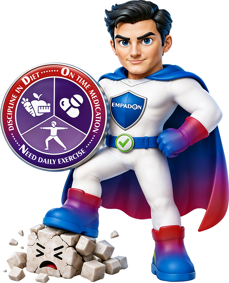 EMPADON WITH MASCOT trademark artwork