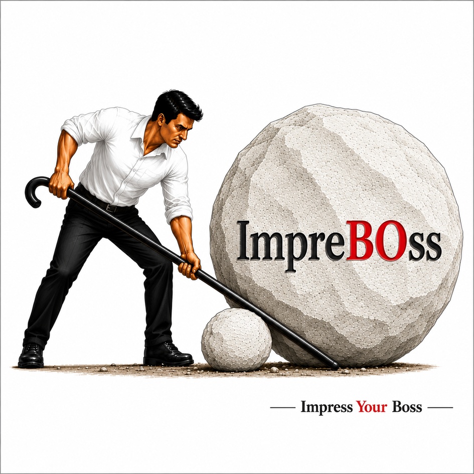 Device of IMPREBOSS with tagline trademark artwork