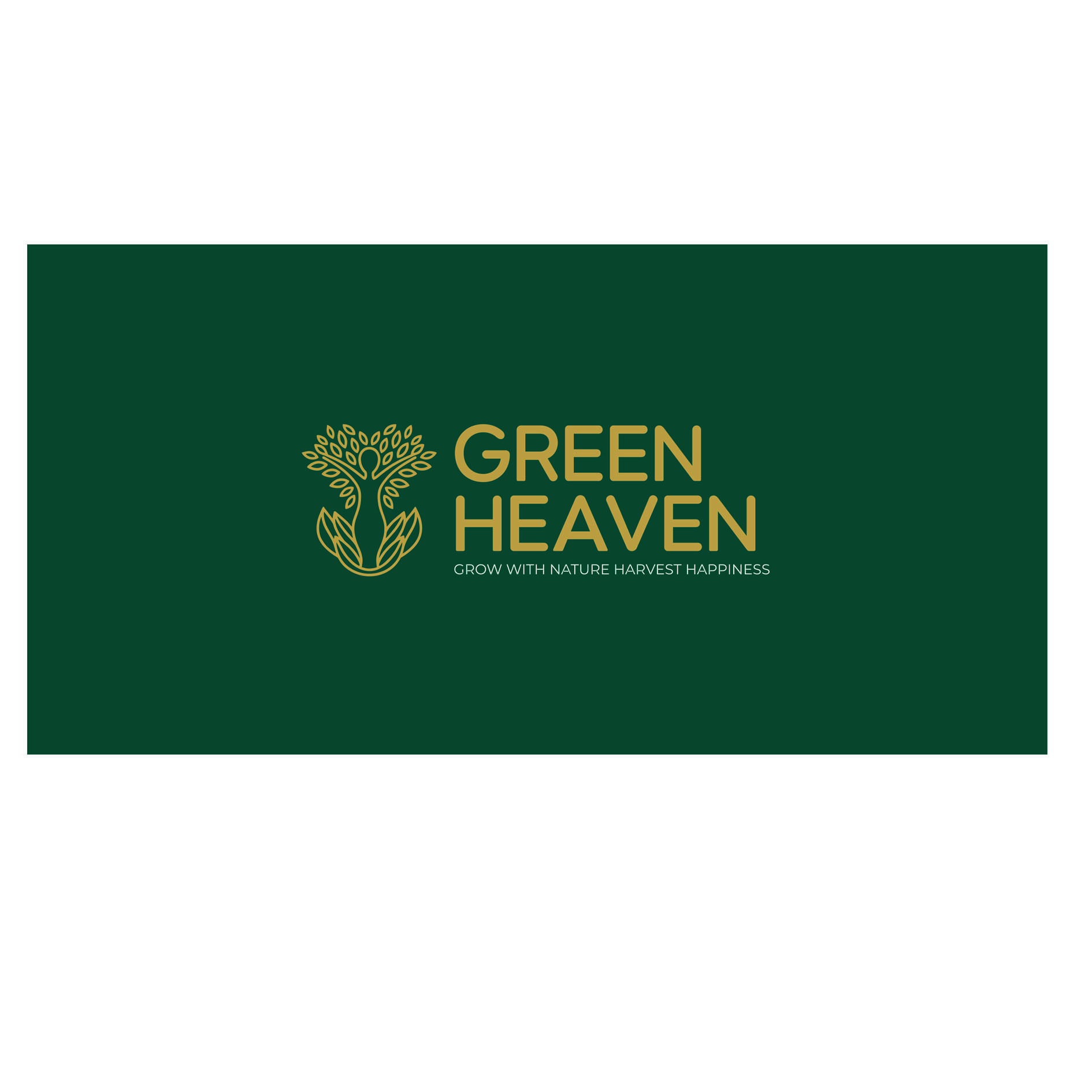 GREEN HEAVEN DEVICE WITH TAGLINE GROW WITH NATURE HARVEST HAPPINESS trademark artwork