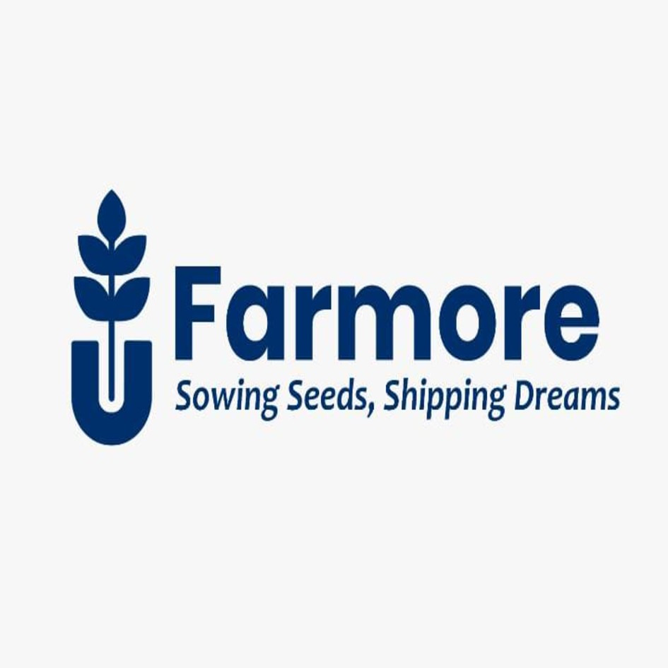 Farmore with tagline Sowing seeds, Shipping Dreams trademark artwork