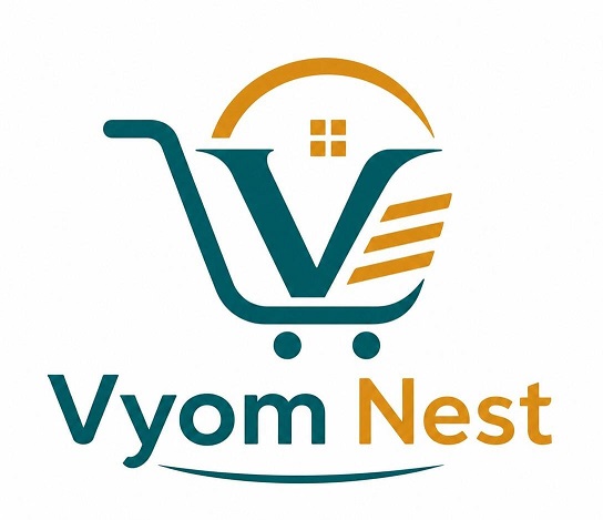 Vyom Nest with device of V trademark artwork