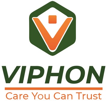 VIPHON care you can trust with V trademark artwork