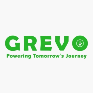 GREVO WITH TAGLINE POWERING TOMORROW’S JOURNEY trademark artwork