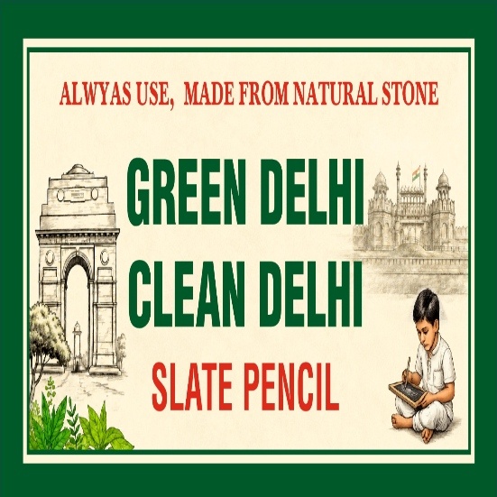 GREEN DELHI CLEAN DELHI SLATE PENCIL trademark artwork