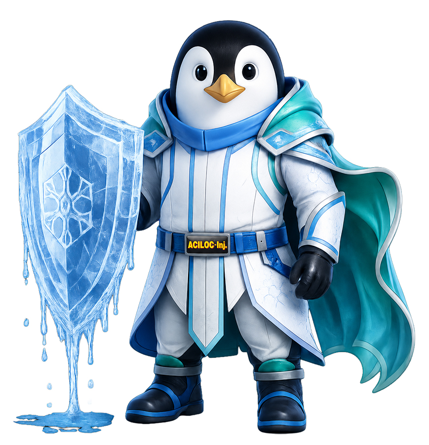 ACILOC WITH MASCOT trademark artwork
