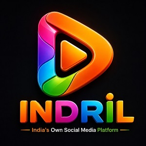 INDRIL - "India's Own Social Media Platform" trademark artwork