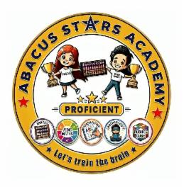 ABACUS STARS ACADEMY LET'S TRAIN THE BRAIN (LABEL) trademark artwork