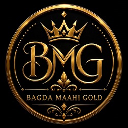 BAGDA MAAHI GOLD WITH THE DEVICE OF BMG trademark artwork