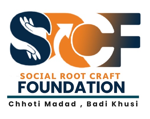 SRCF SOCIAL ROOT CRAFT FOUNDATION Chhoti Madad, Badi Khushi trademark artwork