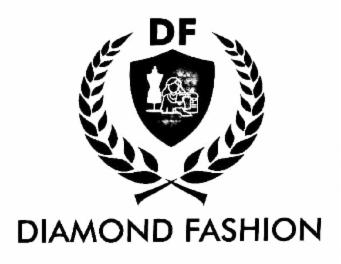 DF WITH DIAMOND FASHION (LABEL) trademark artwork