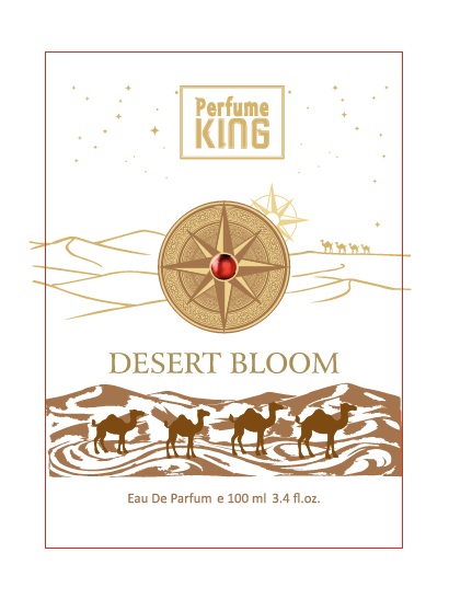 PERFUME KING DESERT BLOOM trademark artwork