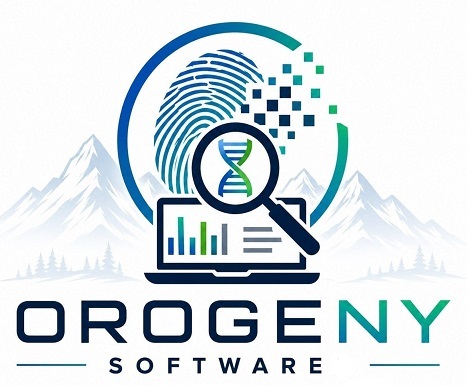 OROGENY SOFTWARE WITH DEVICE trademark artwork