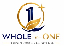 WHOLE IN ONE with Device of 1 trademark artwork