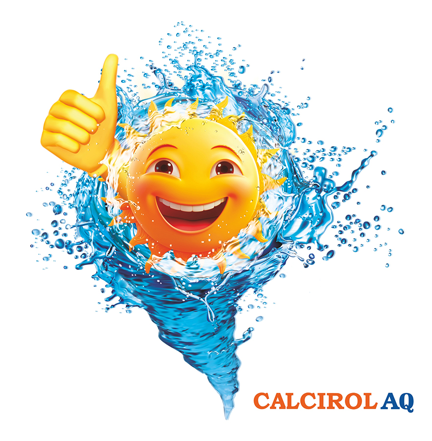 CALCIROL AQ WITH MASCOT trademark artwork
