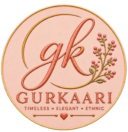GURKAARI : TIMELESS • ELEGANT • ETHNIC [WITH THE DEVICE OF gk] trademark artwork